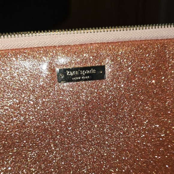 Kate Spade Sparkling Rose Gold Tablet Sleeve - Picture 2 of 6